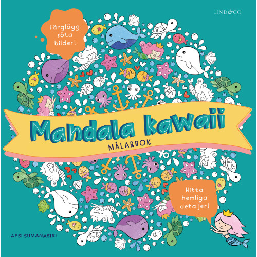 Lind & Co Mandala kawaii : målarbok (bok, danskt band)