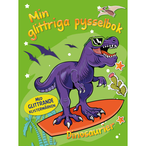 Tukan Förlag Min glittriga pysselbok. Dinosaurier (häftad)
