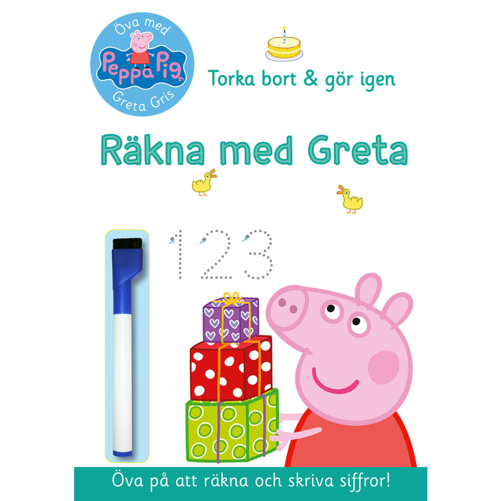 Produktbild för Greta Gris. Räkna med Greta (häftad)