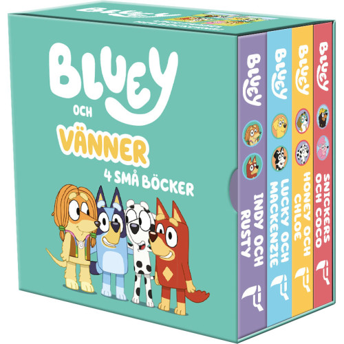 Tukan Förlag Bluey och vänner. 4 små böcker (bok, board book)