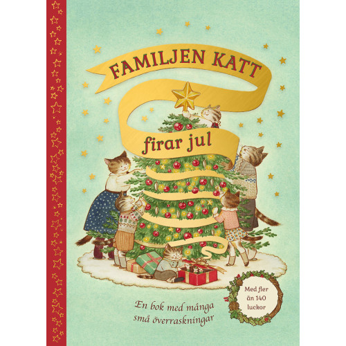 Lucy Brownridge Familjen Katt firar jul (bok, board book)