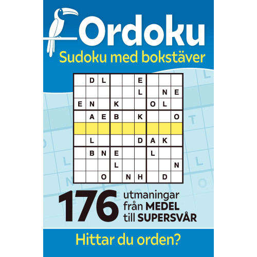 Tukan Förlag Ordoku : sudoku med bokstäver -176 utmaningar från medel till supersvår (häftad)