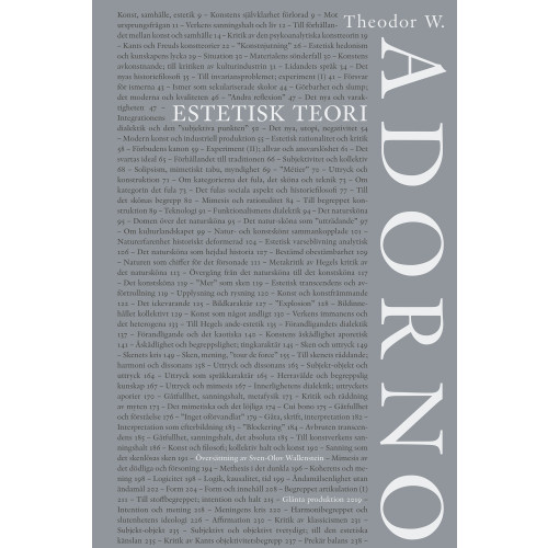 Theodor W. Adorno Estetisk teori (häftad)