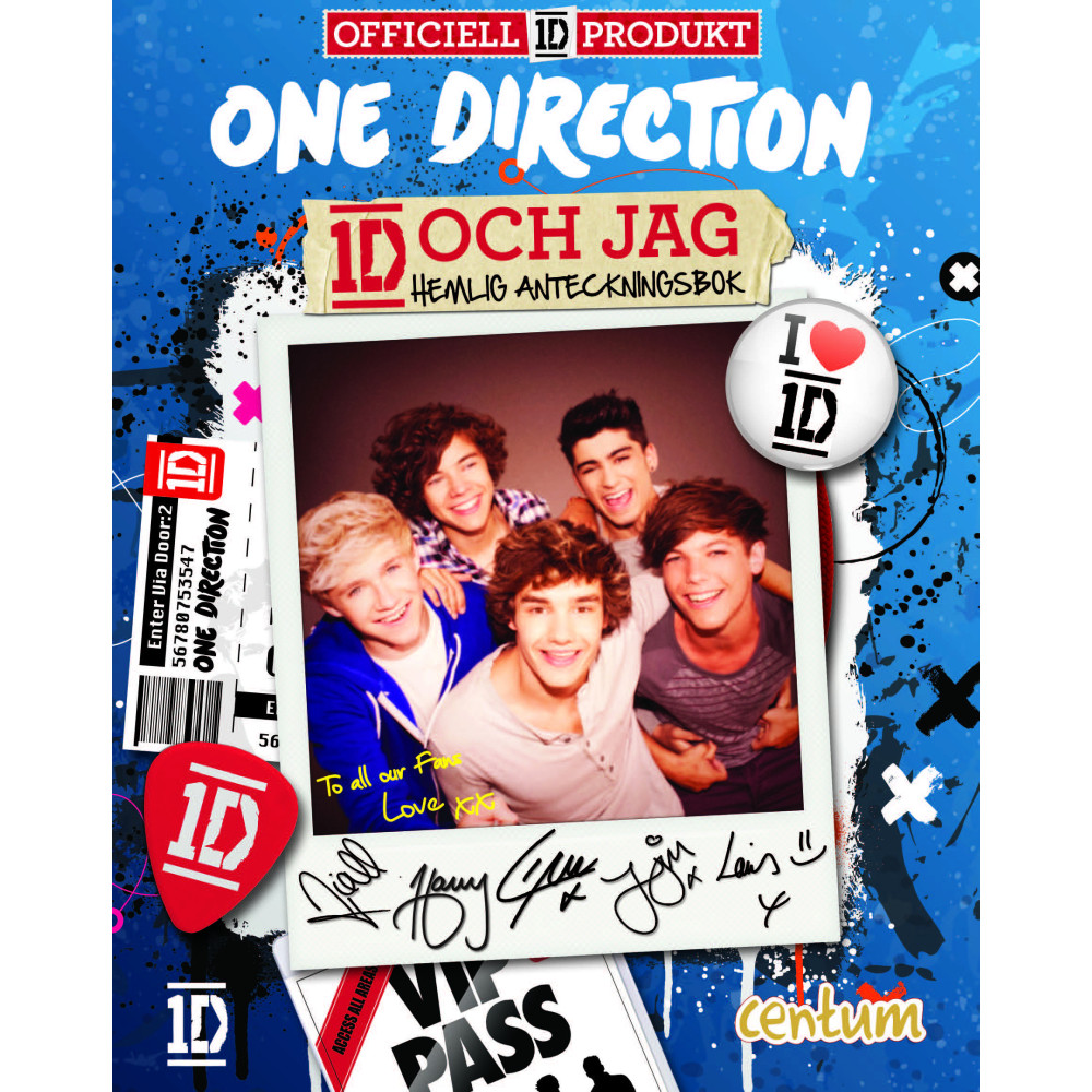 Produktbild för One Direction : 1D och jag hemlig minnesbok (bok, danskt band)