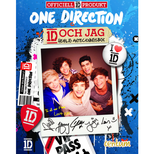 Förlaget Buster One Direction : 1D och jag hemlig minnesbok (bok, danskt band)