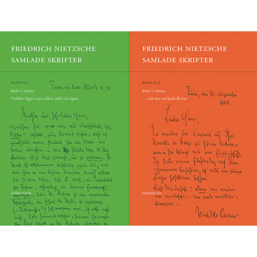 Friedrich Nietzsche Samlade skrifter. Bd 10.1 och Bd 10.2, Brev i urval (bok, danskt band)