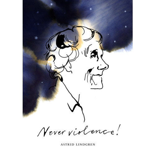 Astrid Lindgren Never violence! (bok, danskt band, eng)