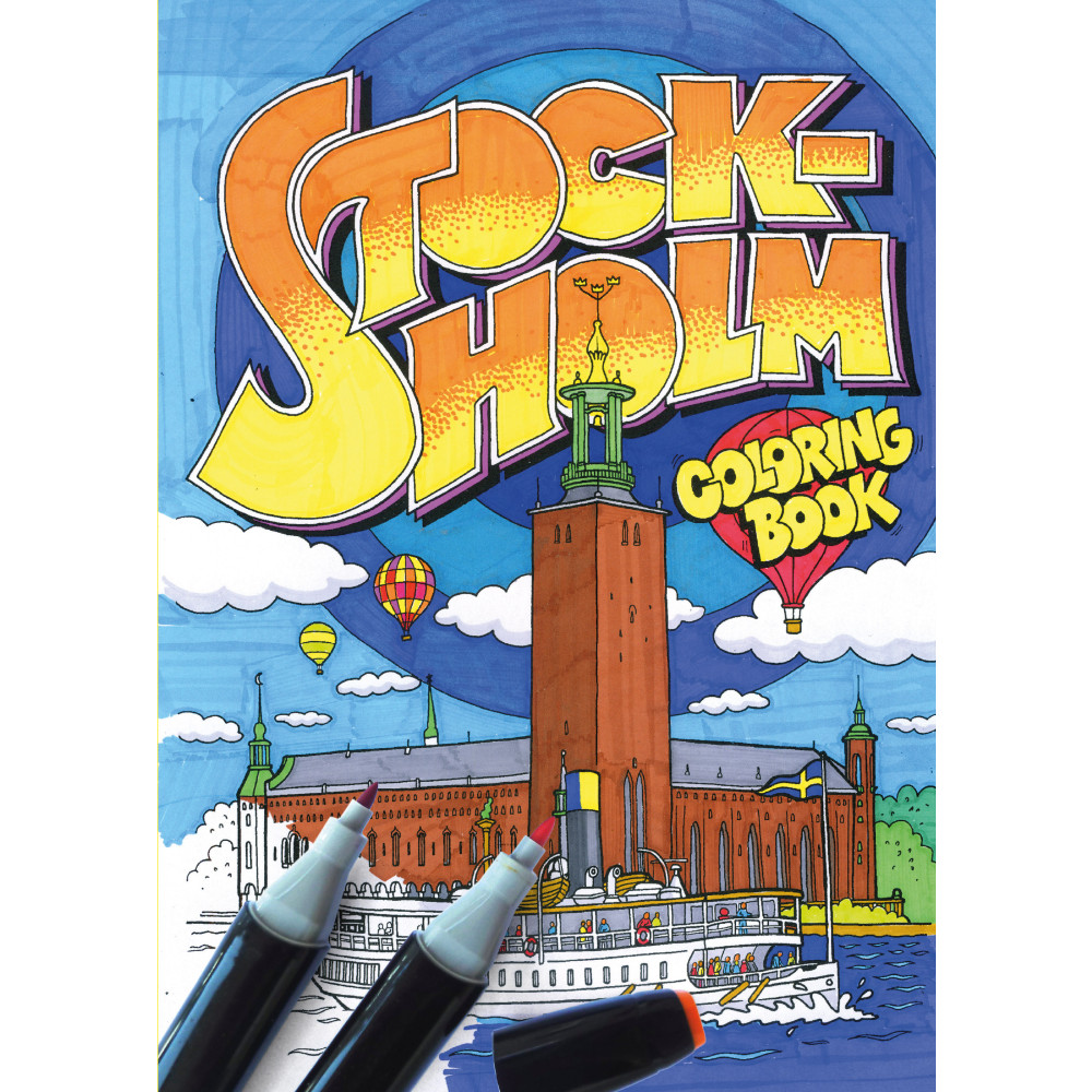 Produktbild för Stockholm coloring book (bok, danskt band)