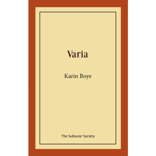 Karin Boye Varia (häftad)