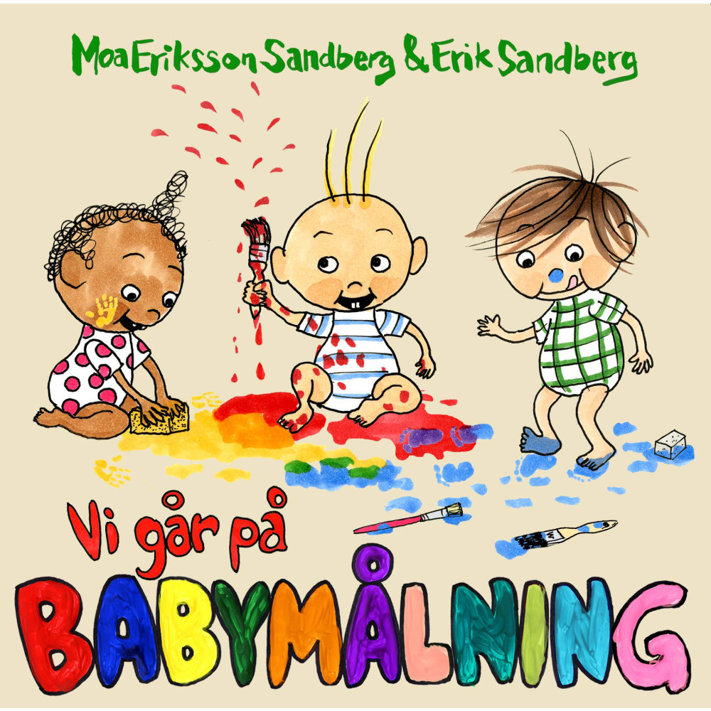 Produktbild för Vi går på babymålning (bok, board book)