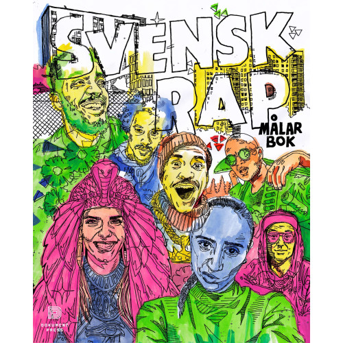 Ametist Azordegan Svensk Rap målarbok (inbunden)