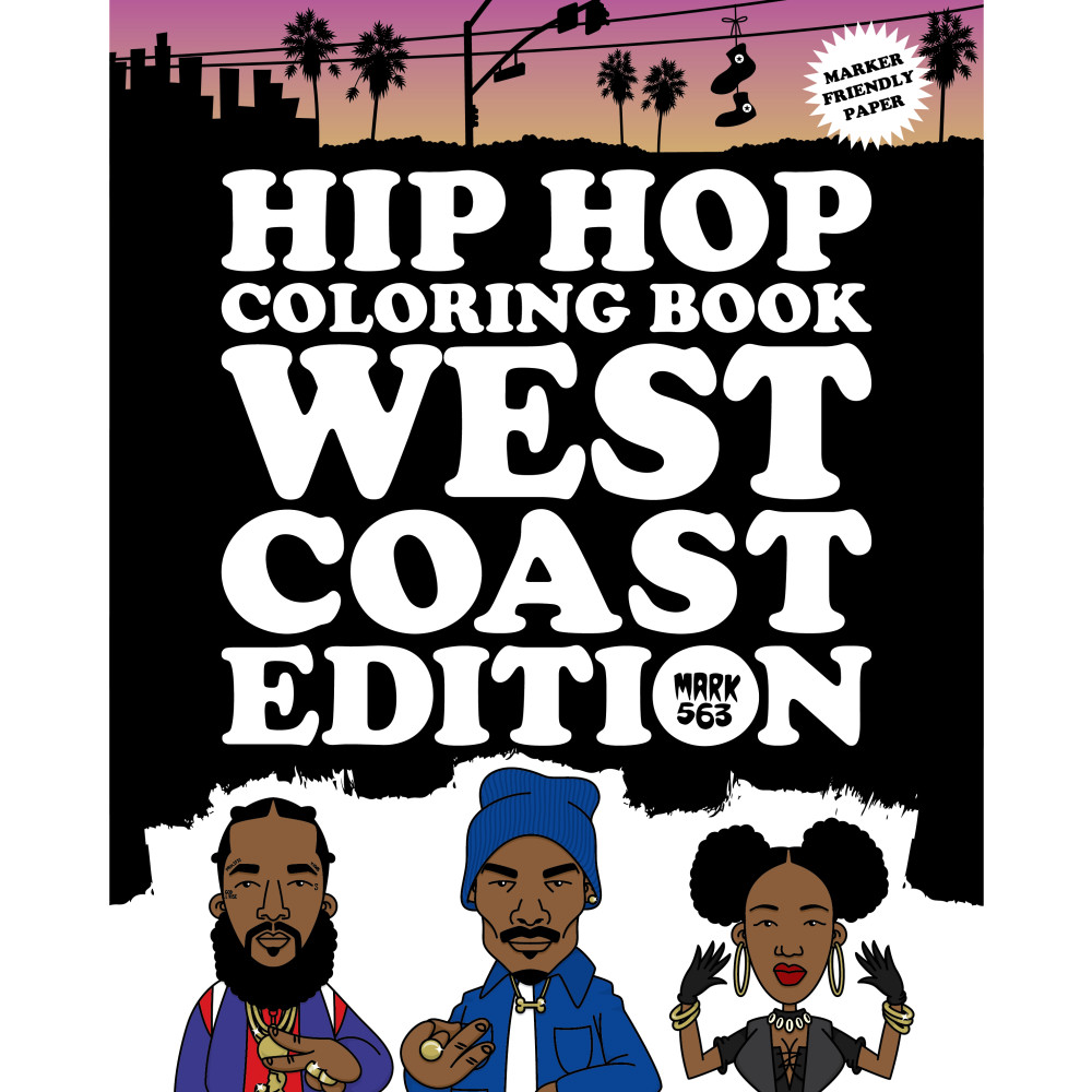 Produktbild för Hip Hop coloring book : West Coast Edition (häftad, eng)