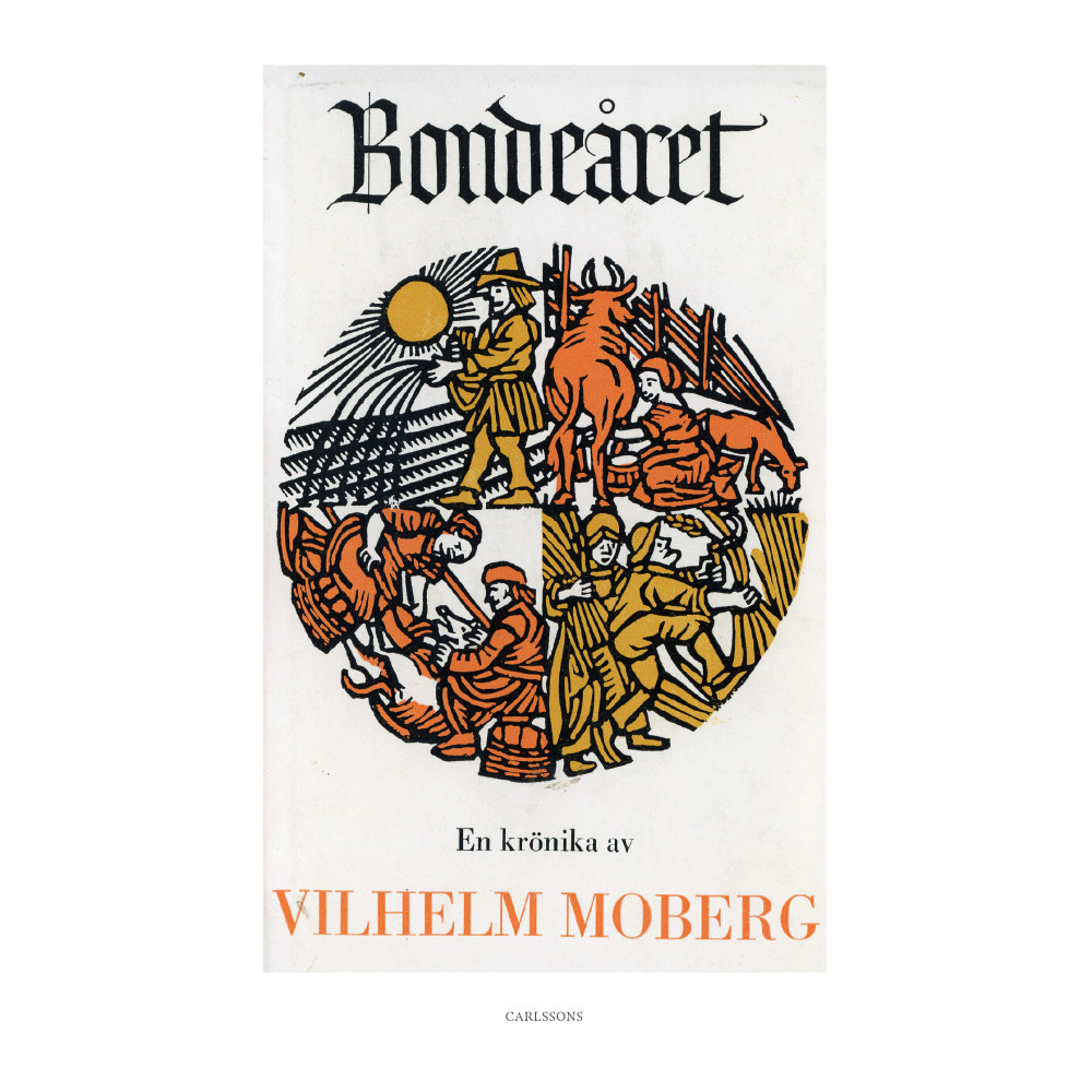 Produktbild för Bondeåret : en krönika av Vilhelm Moberg (bok, danskt band)