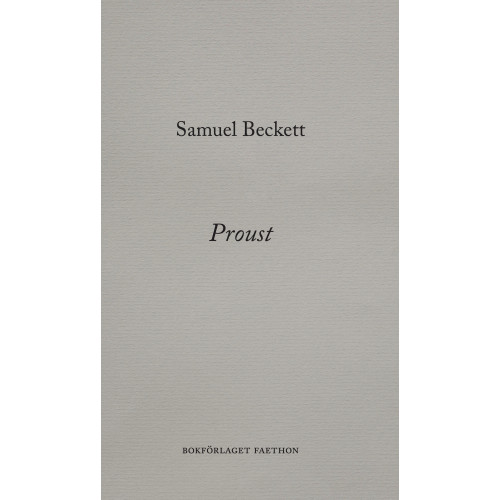 Samuel Beckett Proust (inbunden)