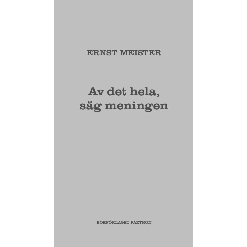Produktbild för Av det hela, säg meningen (bok, danskt band)