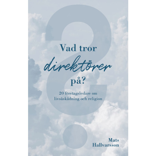 Mats Hallvarsson Vad tror direktörer på : 20 företagsledare om livsåskådning och religion (bok, danskt band)