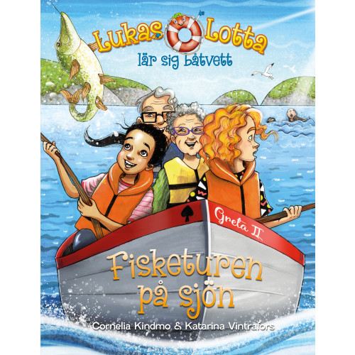 Cornelia Kindmo Lukas och Lotta lär sig båtvett. Fisketuren på sjön (bok, kartonnage)