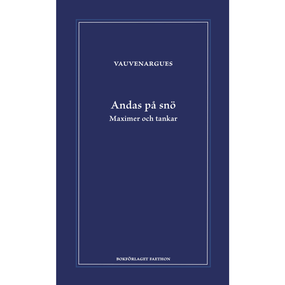 Produktbild för Andas på snö : maximer och tankar (inbunden)