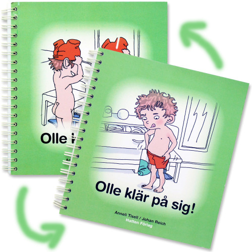 Anneli Tisell Olle klär på sig! : en bok om rätt plagg på rätt plats? 1 & 2 (bok, spiral)
