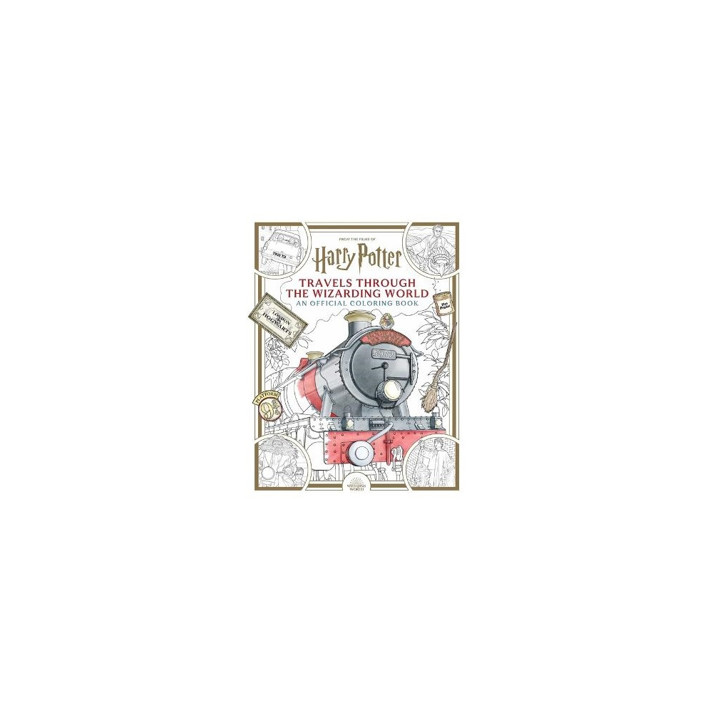 Produktbild för Harry Potter: Travels Through the Wizarding World: An Official Coloring Boo (häftad, eng)