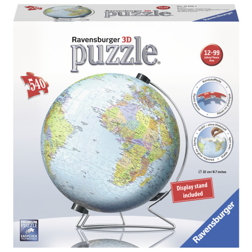 Ravensburger Ravensburger The Earth 3D-pussel 540 styck Klotformad