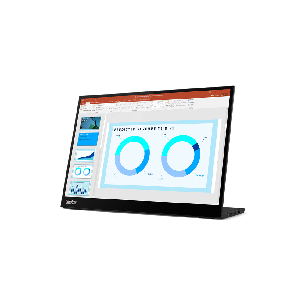Produktbild för Lenovo ThinkVision M14d LED display 35,6 cm (14") 2240 x 1400 pixlar 2.2K Svart