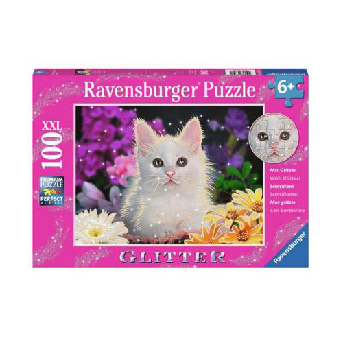 Ravensburger White Kitten Glitter 100p