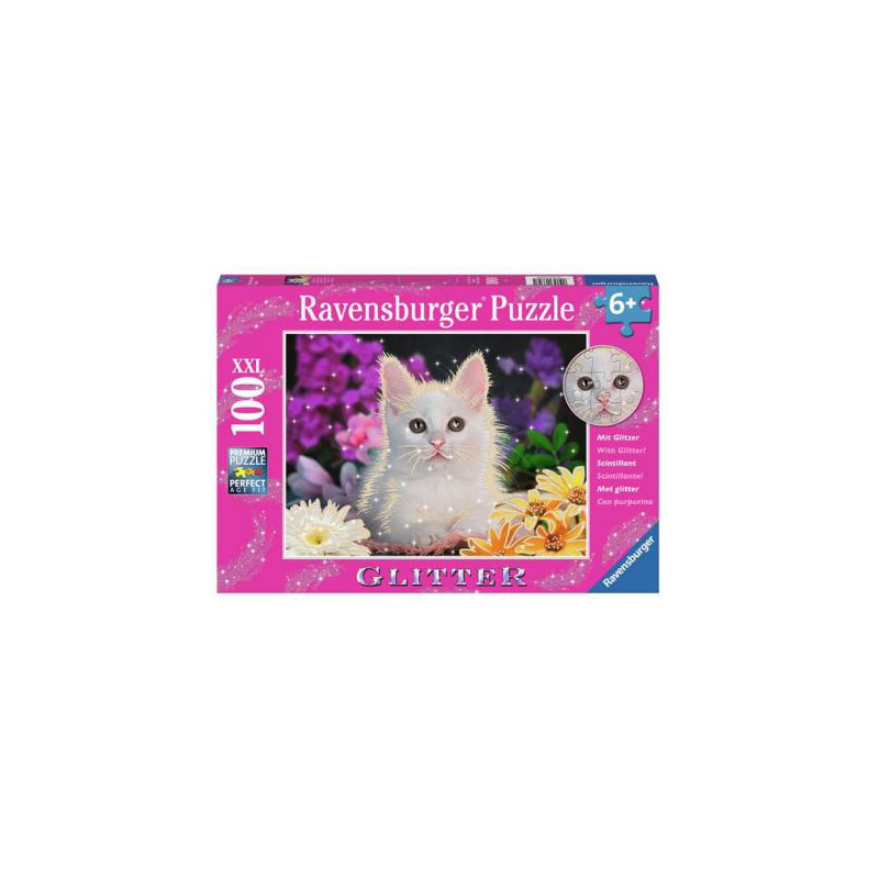 Produktbild för White Kitten Glitter 100p