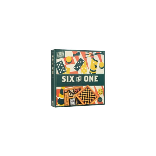 Professor Puzzle Six in One - Sex spel i ett set - träspel