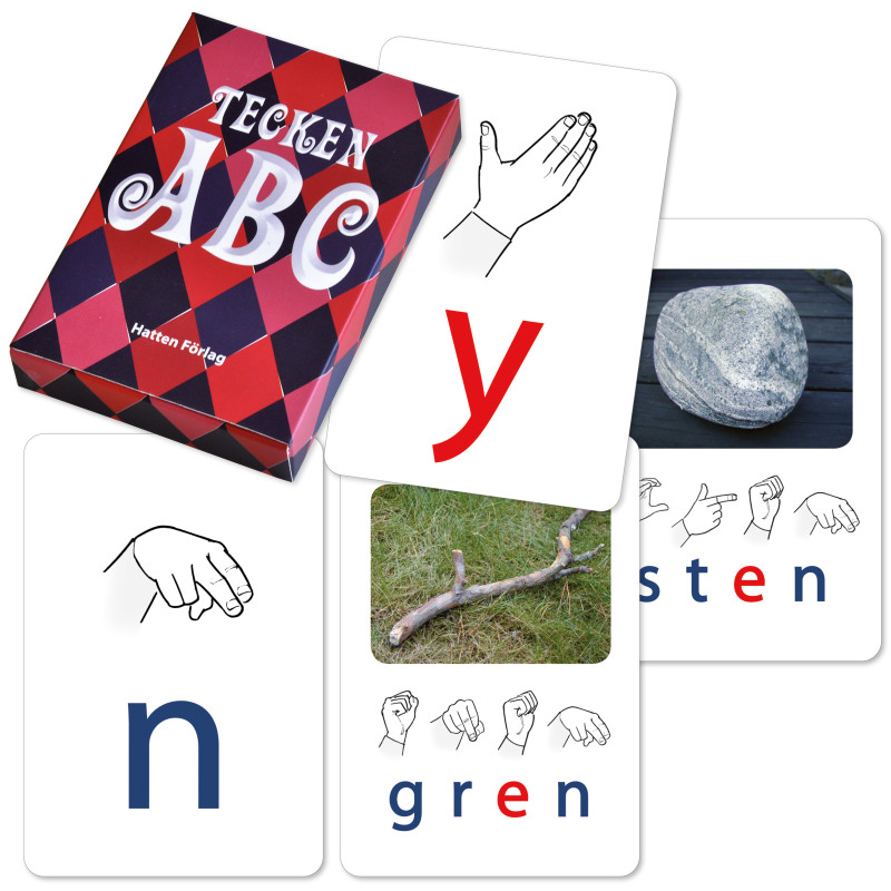 Produktbild för Tecken ABC, kortspel