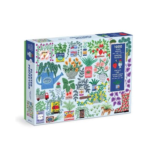 Galison Planter Perfection 1000 Piece Puzzle with Shaped Pieces