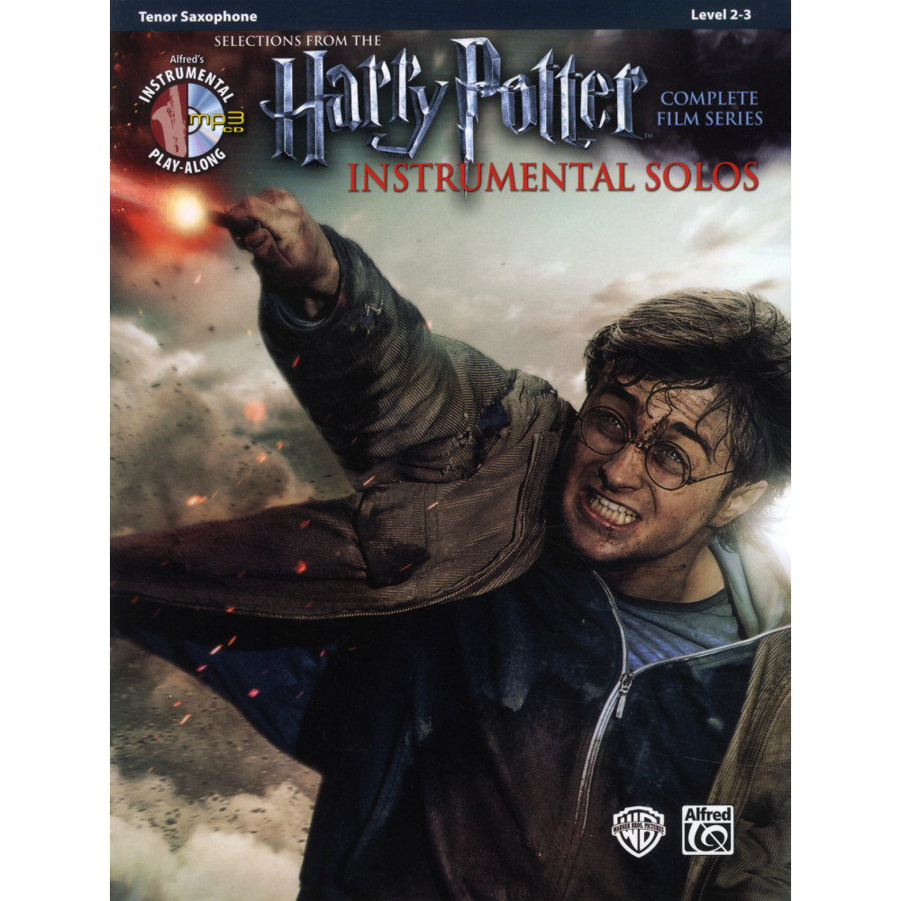 Produktbild för Harry Potter instrumental solos Tenor Sax + CD (häftad, eng)