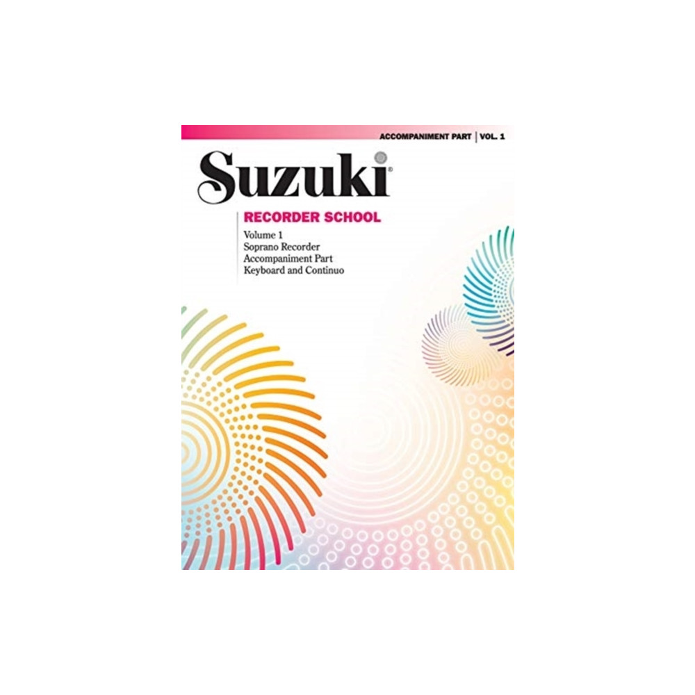 Produktbild för Suzuki recorder 1 pi acc (häftad, eng)