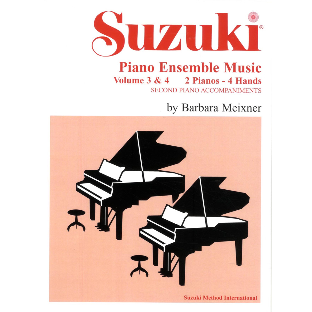 Produktbild för Suzuki piano ens vol 3-4 piano duo (häftad, eng)