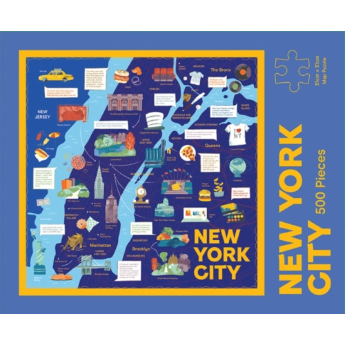 Hardie Grant Explore New York City Map Puzzle - 500-Piece Jigsaw Puzzle
