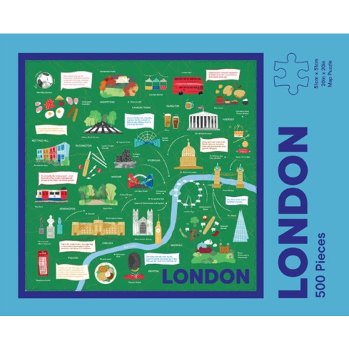 Hardie Grant Explore London Map Puzzle - 500-Piece Jigsaw Puzzle