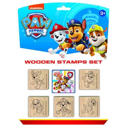 Förlaget Buster Paw Patrol - Wooden stamps set