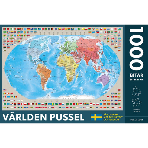Kartförlaget Världen Pussel 1000 bitar