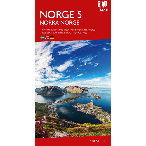 NORSTEDTS Norra Norge EasyMap : Skala 1:440.000