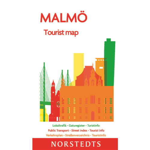 NORSTEDTS Malmö Tourist map : Skala 1:16 800