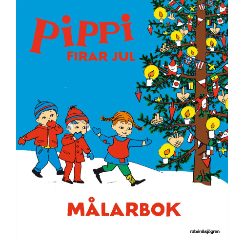 Astrid Lindgren Pippi firar jul - Målarbok