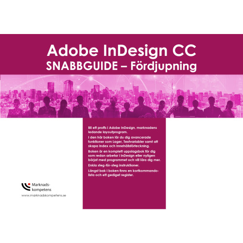 Jeanette Sténson Hallgren Adobe InDesign CC  snabbguide - fördjupning (bok, spiral)