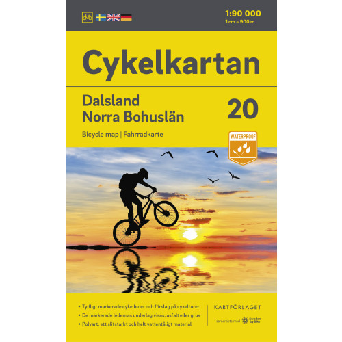 Kartförlaget Cykelkartan Blad 20 Dalsland/Norra Bohuslän 2023-2025