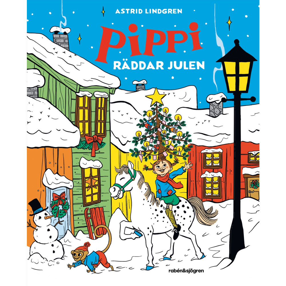 Produktbild för Pippi räddar julen (inbunden)