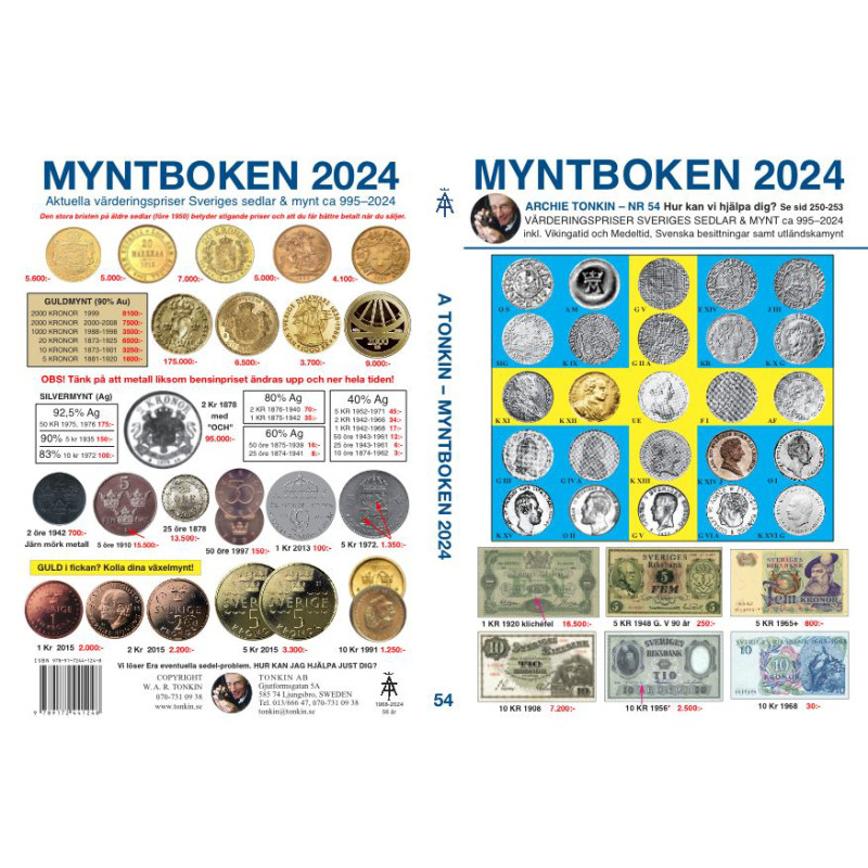 Produktbild för Myntboken 2024 Nr 54 (häftad)
