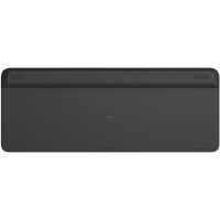 Produktbild för Logitech Slim Multi-Device Wireless Keyboard K580 tangentbord Trådlös RF + Bluetooth Nordic grafit
