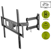 Produktbild för Goobay 49745 tv-fäste 177,8 cm (70") Svart