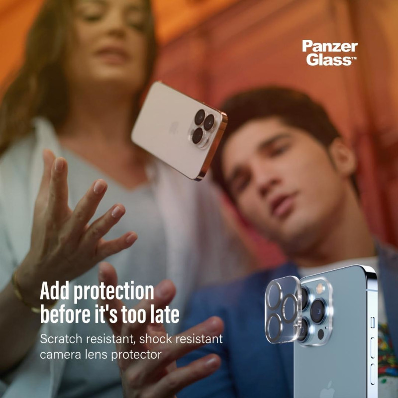 Produktbild för PanzerGlass 0383 skärm- och baksidesskydd till mobiltelefon Genomskinligt skärmskydd Apple 1 styck