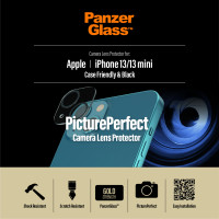 Miniatyr av produktbild för PanzerGlass 0383 skärm- och baksidesskydd till mobiltelefon Genomskinligt skärmskydd Apple 1 styck