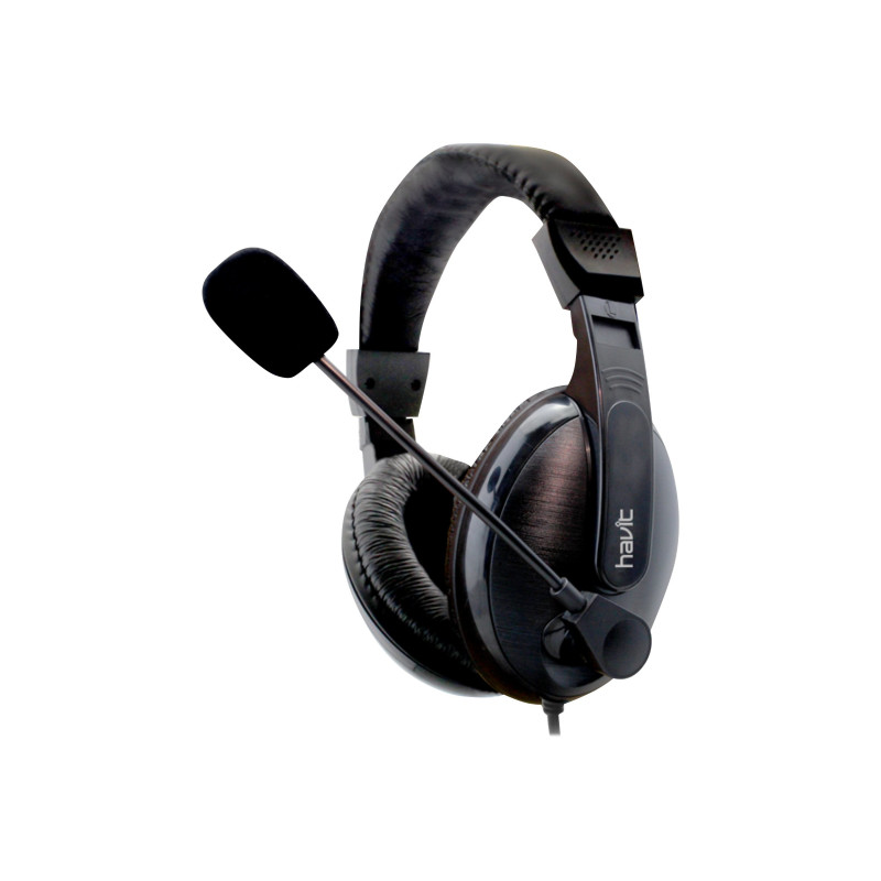 Produktbild för Havit HV-H139D hörlur och headset Hörlurar Kabel Huvudband Kontor/callcenter Svart
